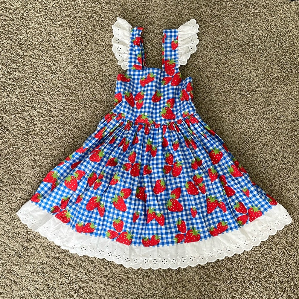 Eleanor Rose Strawberry Margaret Dress Size 7-8